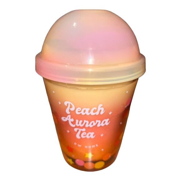 DW Home Peach Aurora Tea Candle Cup 11.2 OZ Richly Scented Single Wick NEW - Picture 1 of 4